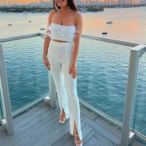 Eliya the Label Heather Top White- Size 6